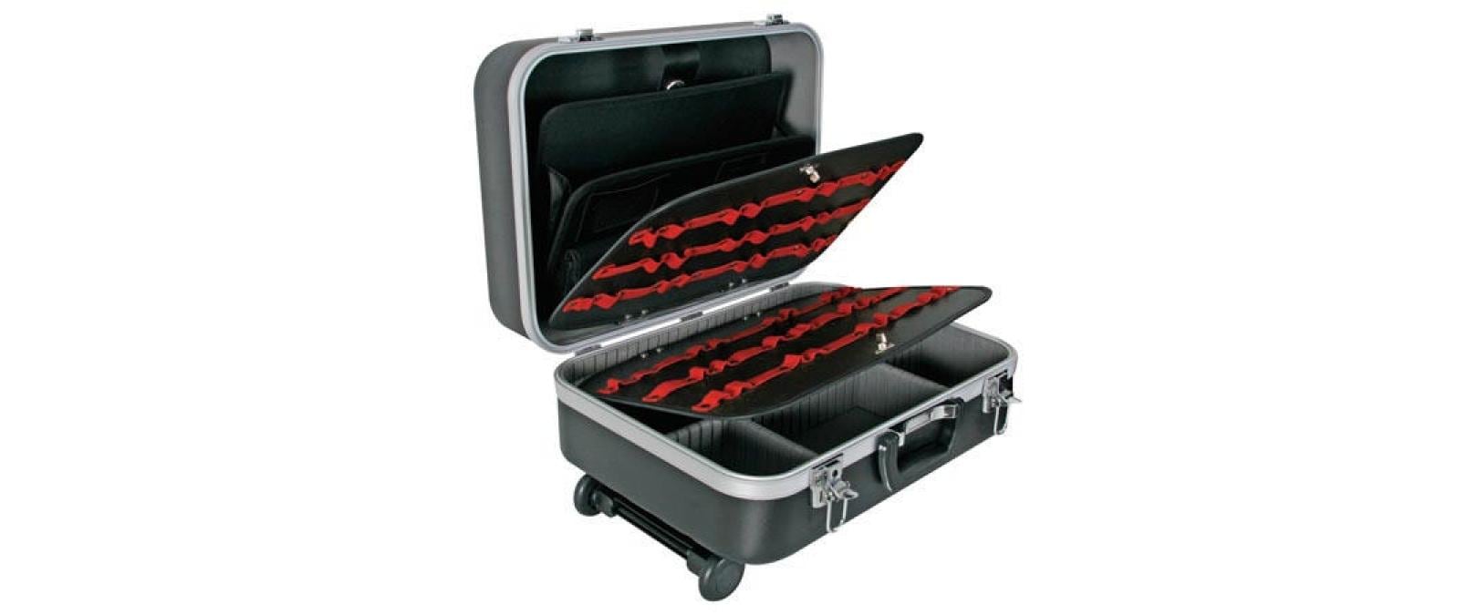 Perel 1819-T1 ABS Werkzeugkoffer Trolleyfunktion
