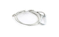 Delock Patchkabel: S/STP, 1m, weiss Cat.6A, LSOH, Kabel verriegelbar, 7mm
