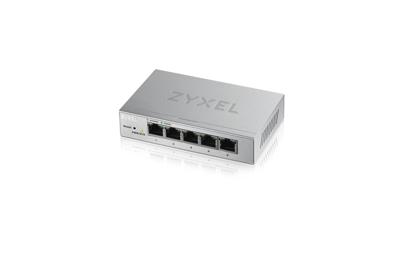 ZyXEL GS1200-5 IPTV 5 Port Switch, 1Gbps lüfterlos,web-managed, IGMP-Snooping V1/2/3
