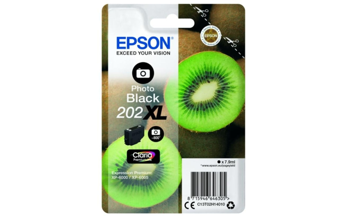 Tinte Epson 202 XL / C13T02H14010 Photo Black, 7.9ml, zu XP-6000, XP-6005