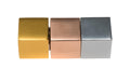 Sigel SuperDym-Magnet, Cube-Design titangrau/kupfer/gold, 11x11x11mm, 3Stk.