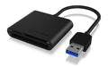 ICY BOX IB-CR301-U3, USB3.0 Multi-Kartenl. USB 3.0, schwarz, 3 Slots
