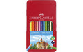 Faber-Castell Farbstifte Classic Colour Hexagonal, 12er Metalletui