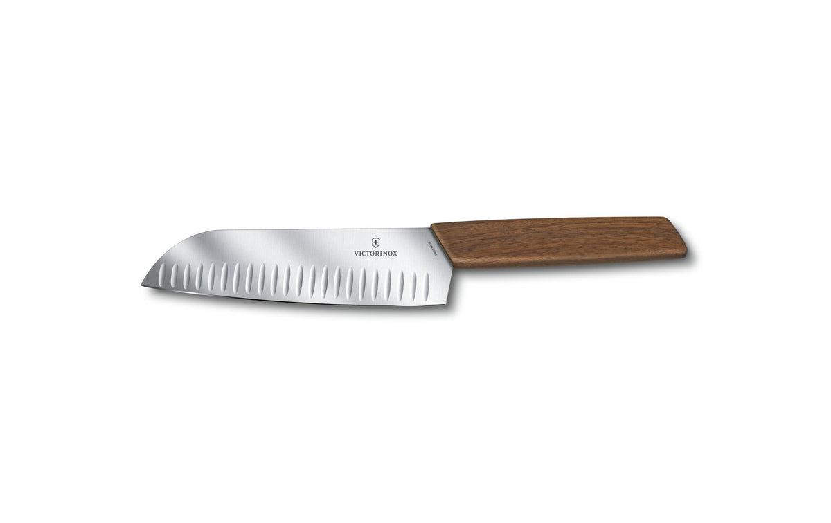 Victorinox Swiss Modern Santokumesser 17 cm, Nussbaumholz