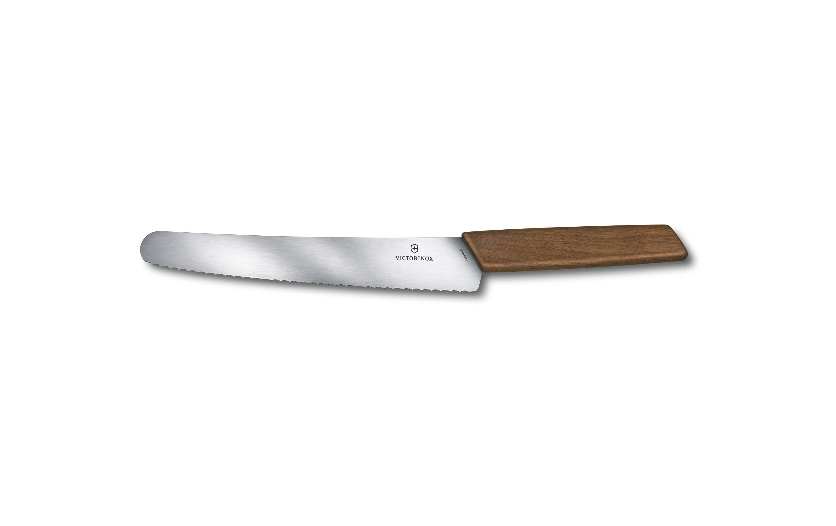 Victorinox Swiss Modern Brotmesser 22 cm, Nussbaumholz