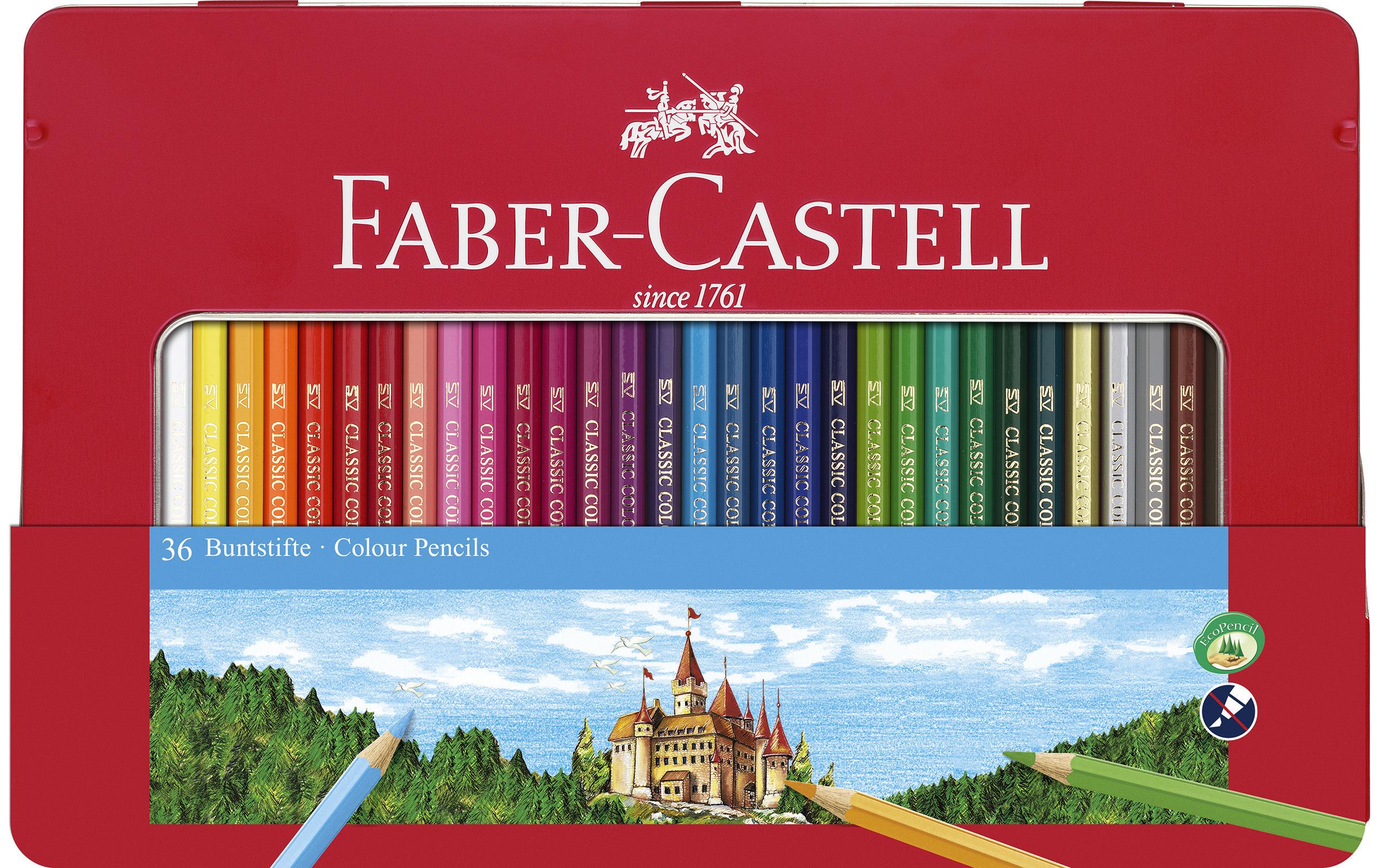 Faber-Castell Farbstifte Classic Colour Hexagonal, 36er Metalletui