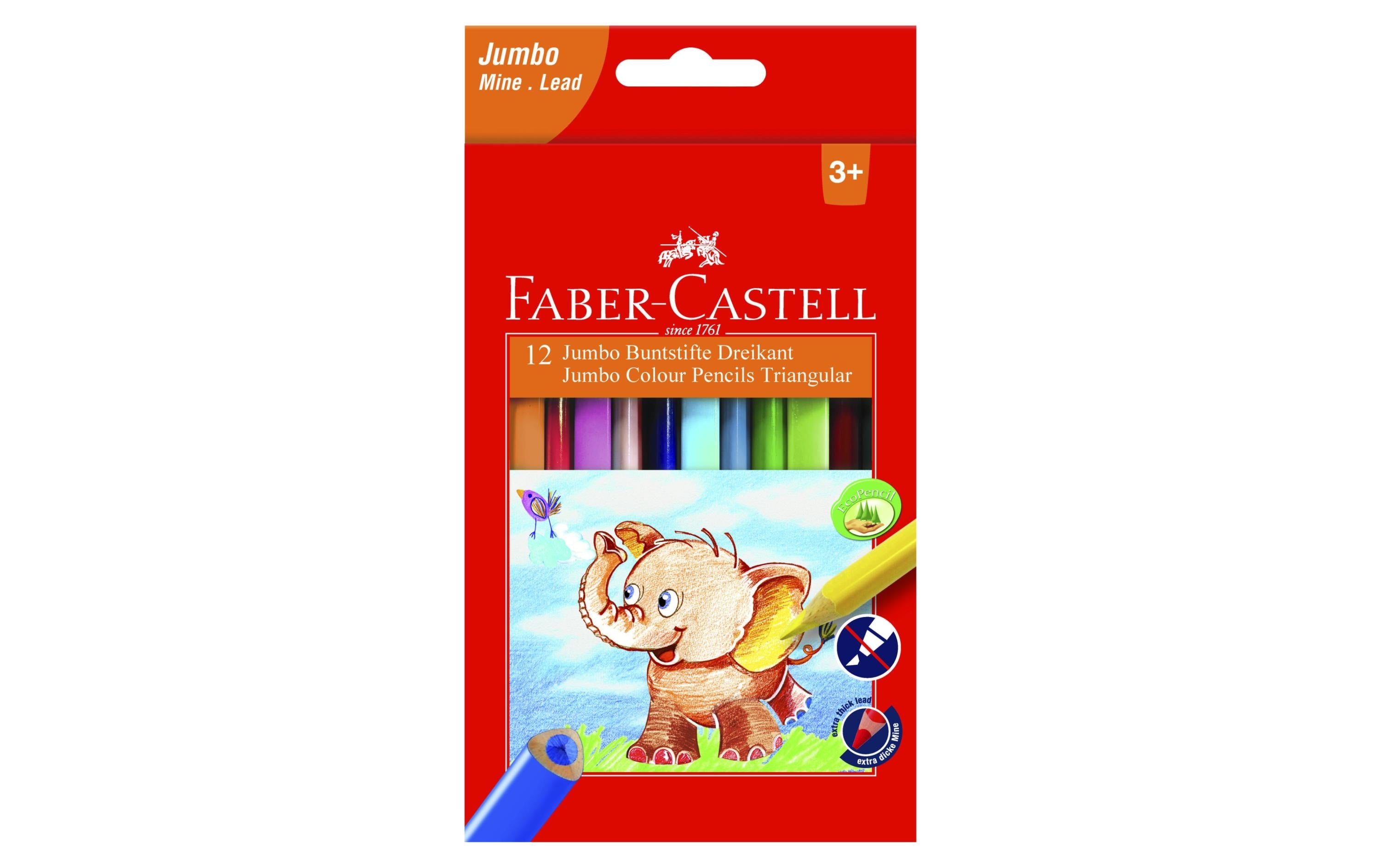 Faber-Castell Farbstifte dreikant Jumbo 12er