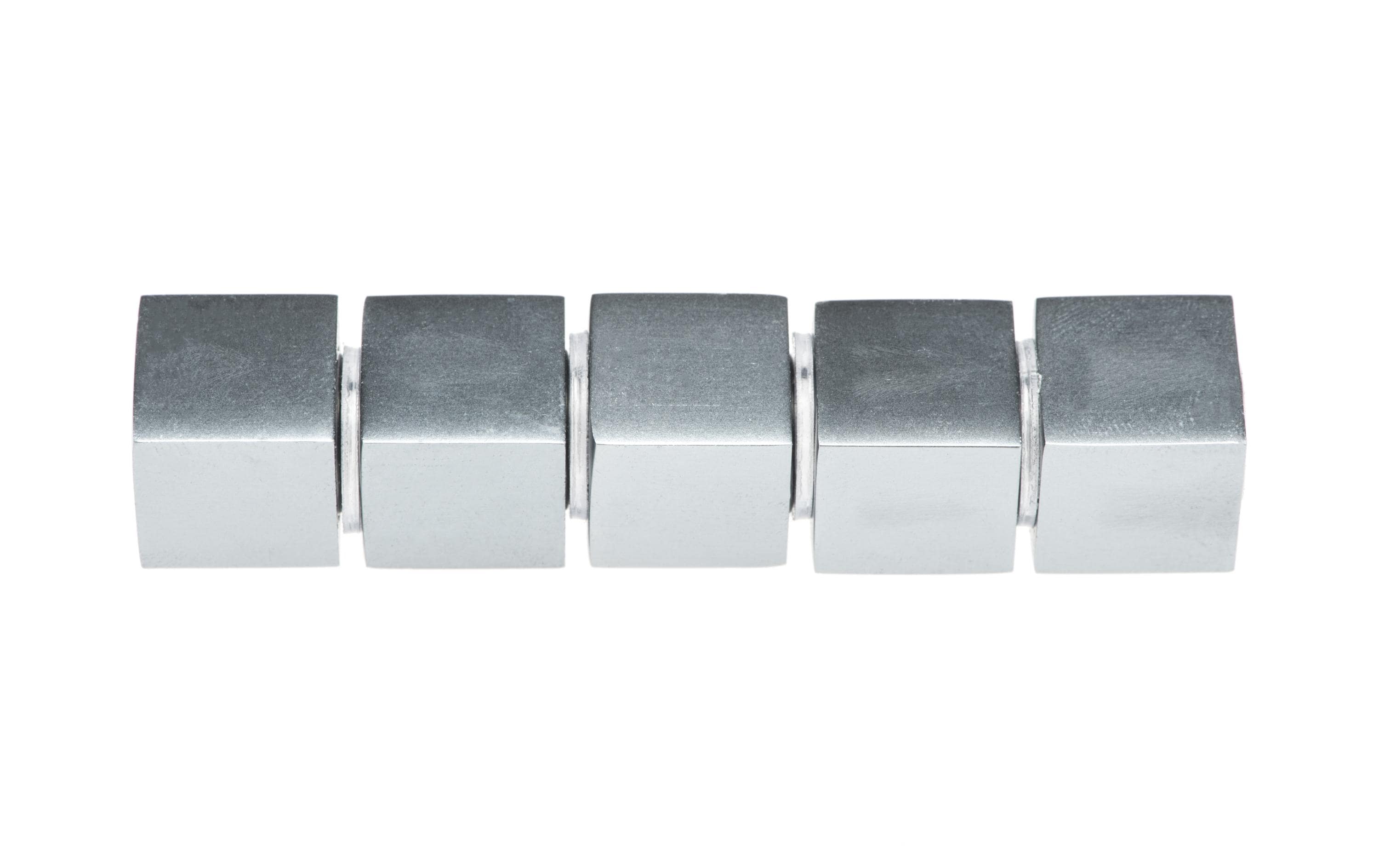 Sigel SuperDym-Magnet, Cube-Desig titangrau, 11x11x11mm, 5Stk.