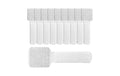 Label-the-cable Klettkabelhalter WALL STRAP weiss, 9 cm, 10 Stück