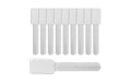 Label-the-cable Kabelbeschriftung MINI TAGS weiss, mit Beschriftungsfeld, 10 Stück