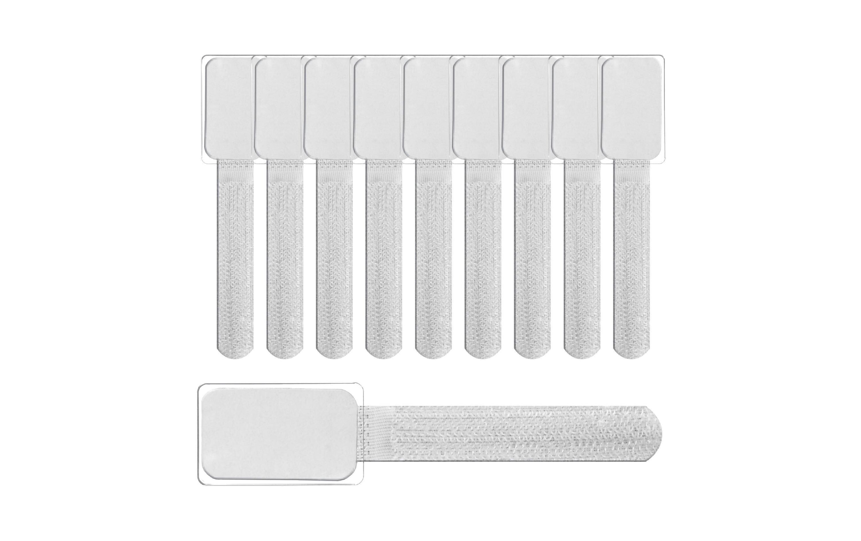 Label-the-cable Kabelbeschriftung MINI TAGS weiss, mit Beschriftungsfeld, 10 Stück