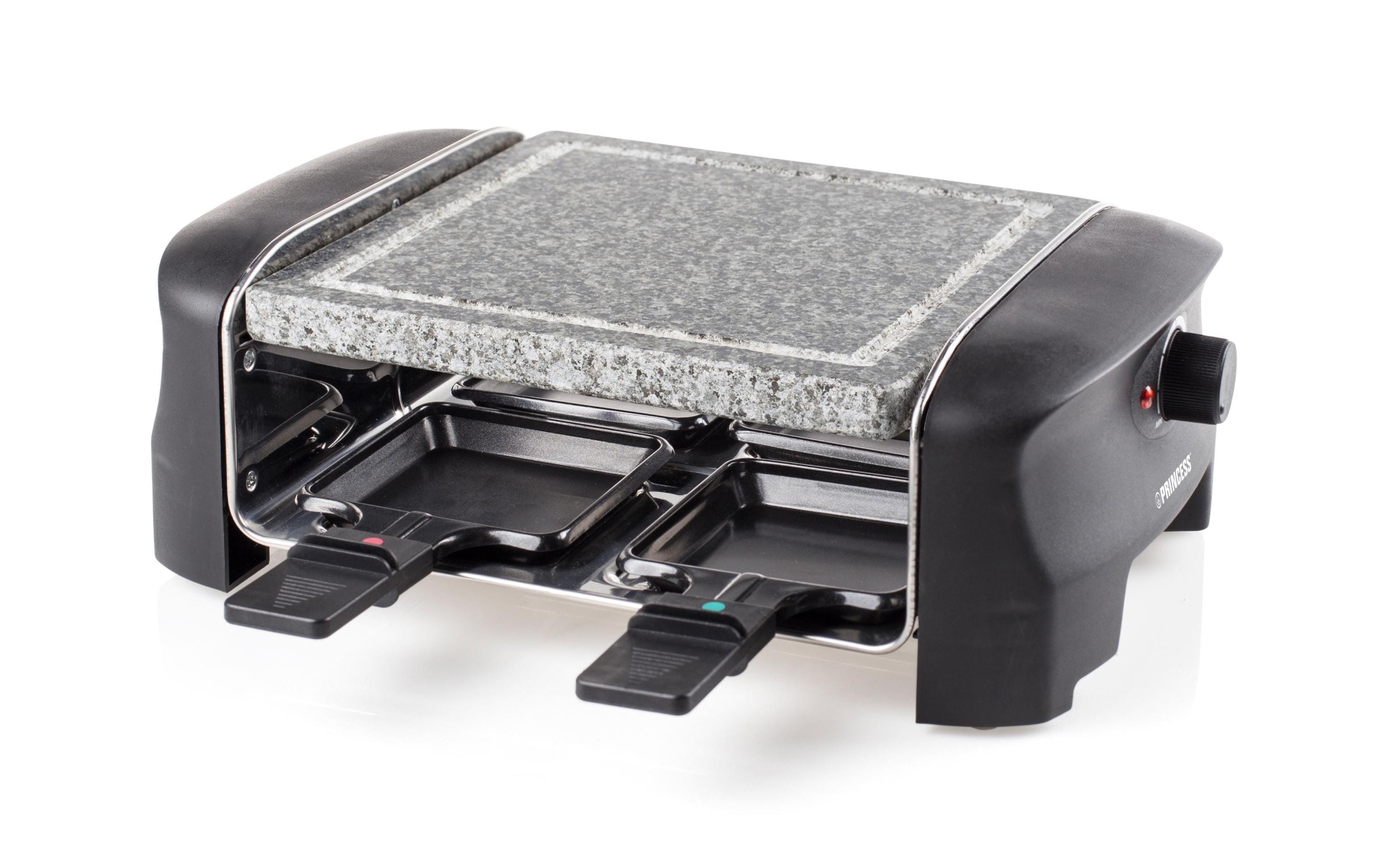 Princess Raclette-Grill mit Steinplatte für 4 Personen