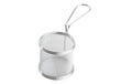 Paderno Servierkorb für Pommes Frites Grösse 8x7.5cm, Edelstahl, rund