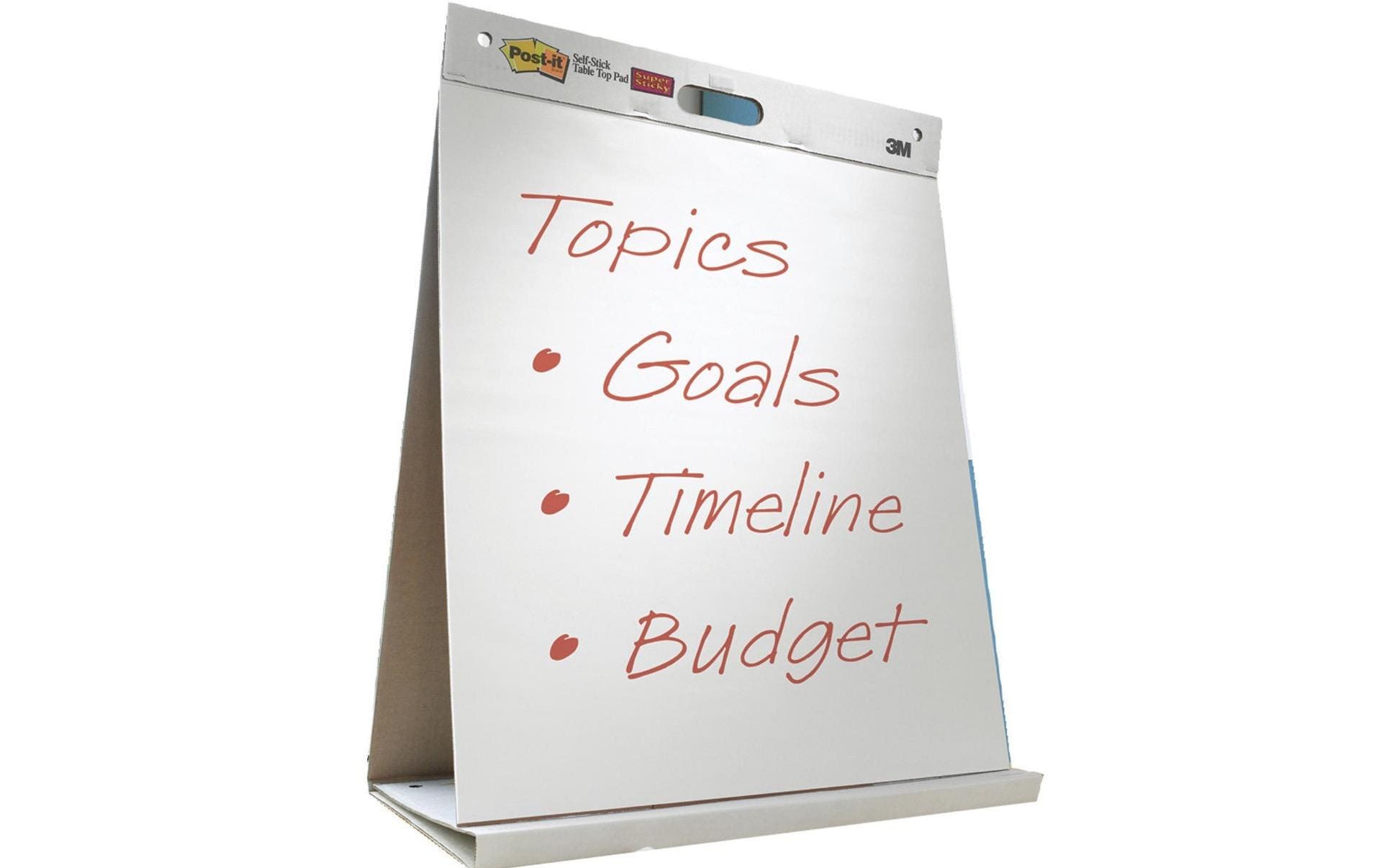 3M Post-it Table Top Charts Block zu 20 Blatt (50.8 x 58.4 cm)