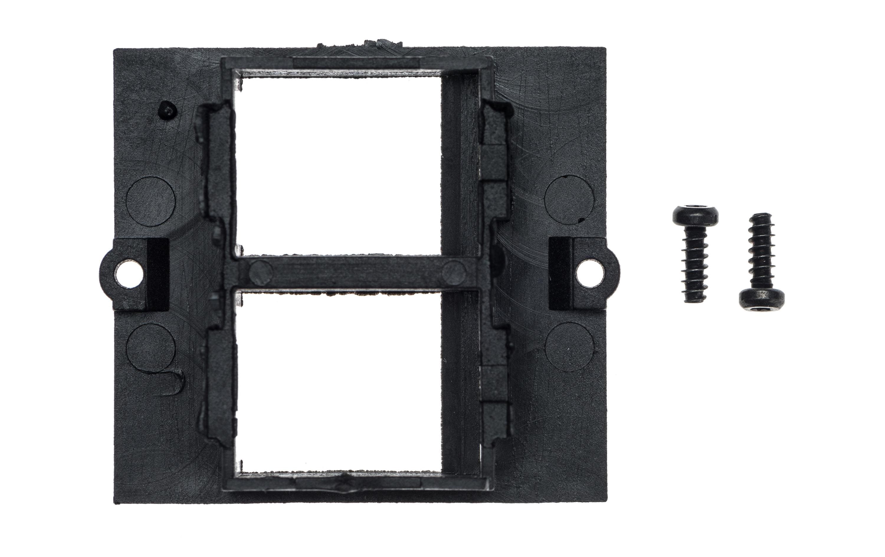 Bachmann Custom Modul, Rahmen 2x Keystone schwarz, inkl. Schrauben