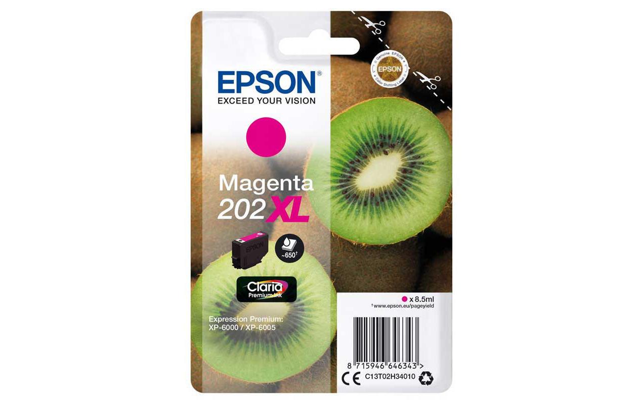 Tinte Epson C13T02H34010, magenta, 8.5ml, zu XP-6000, XP-6005