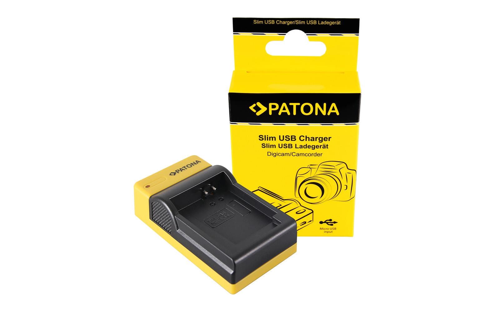 PATONA Micro USB Ladegerät zu Canon NB-13L