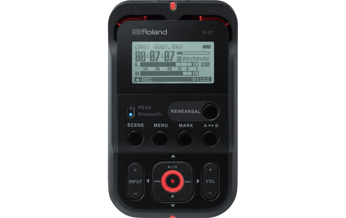 Roland R-07, schwarz Audio Recorder, schwarz