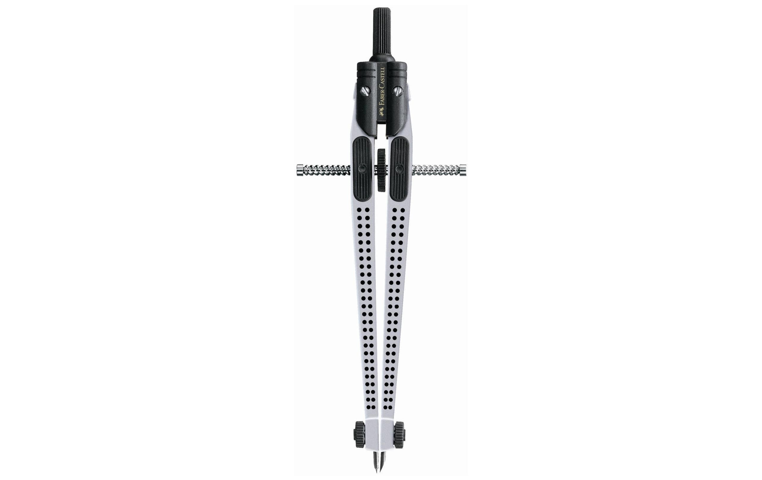 Faber-Castell Zirkel GRIP 2001 silber Schnellverstellzirkel,