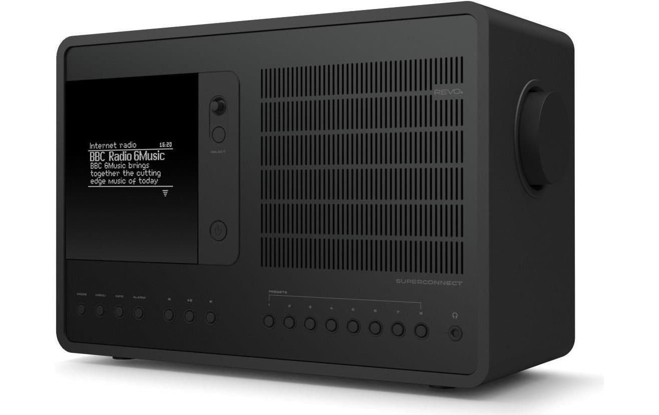 Revo SuperConnect, DAB+ Radio FM, Bluetooth, Schwarz, Shadow Edition