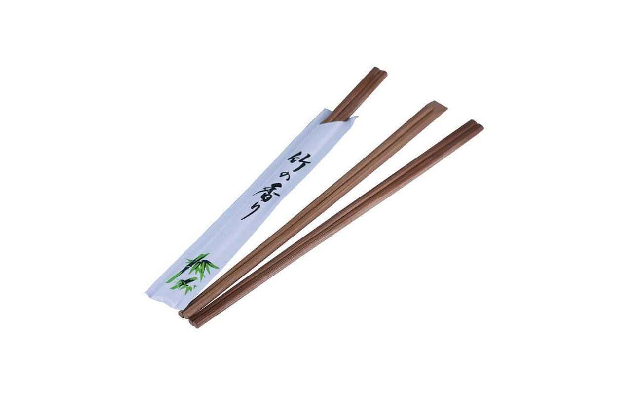 Paderno Essstäbchen Länge 24cm, 100 Paar, Bambus