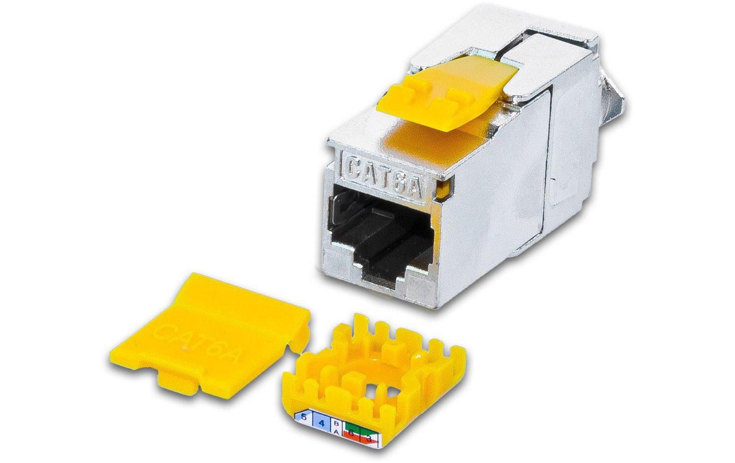 Wirewin Keystone Modul, KAT6A STP Slim ISO (ISO/IEC), 10 Gbps, geschirmt, Slim Version