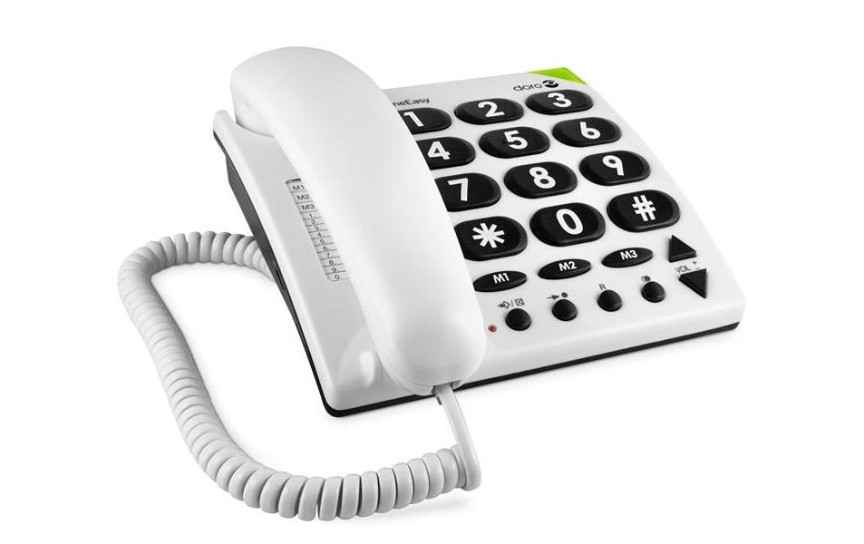 Doro PhoneEasy 311c Grosstastentelefon ohne Display