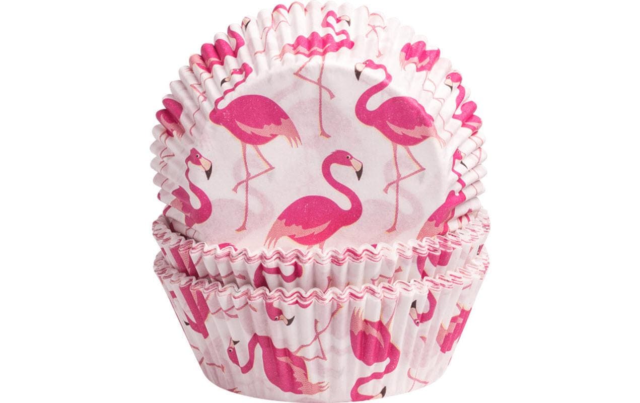 Demmler Papierförmchen Flamingo 60 Stück, 5x2,5cm