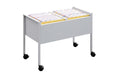 Durable Hängemappenwagen Economy 100 DUO A4 Hängemappen A4 mit 4 Rollen, silber