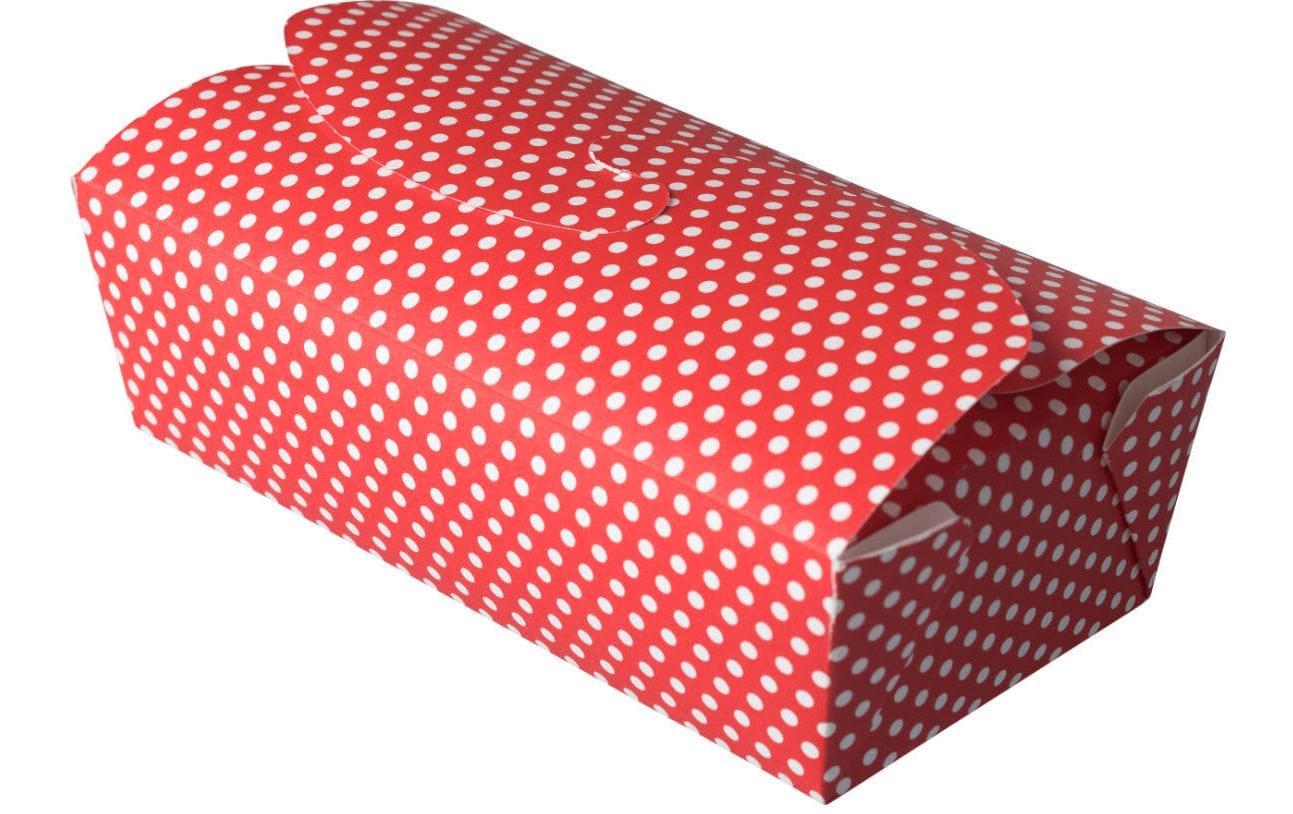 Demmler Baking Box to go Pünktchen 4 Stück, 16x 8 x 12 cm