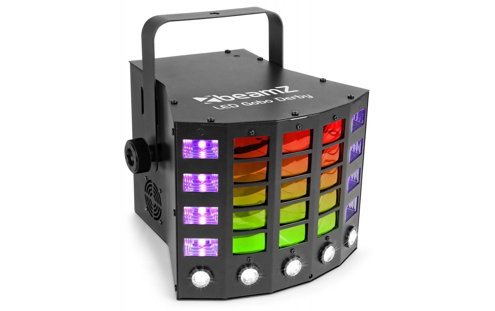 BeamZ Gobo Derby 3-in-1 Effekt, Derby, UV, Stroboskop