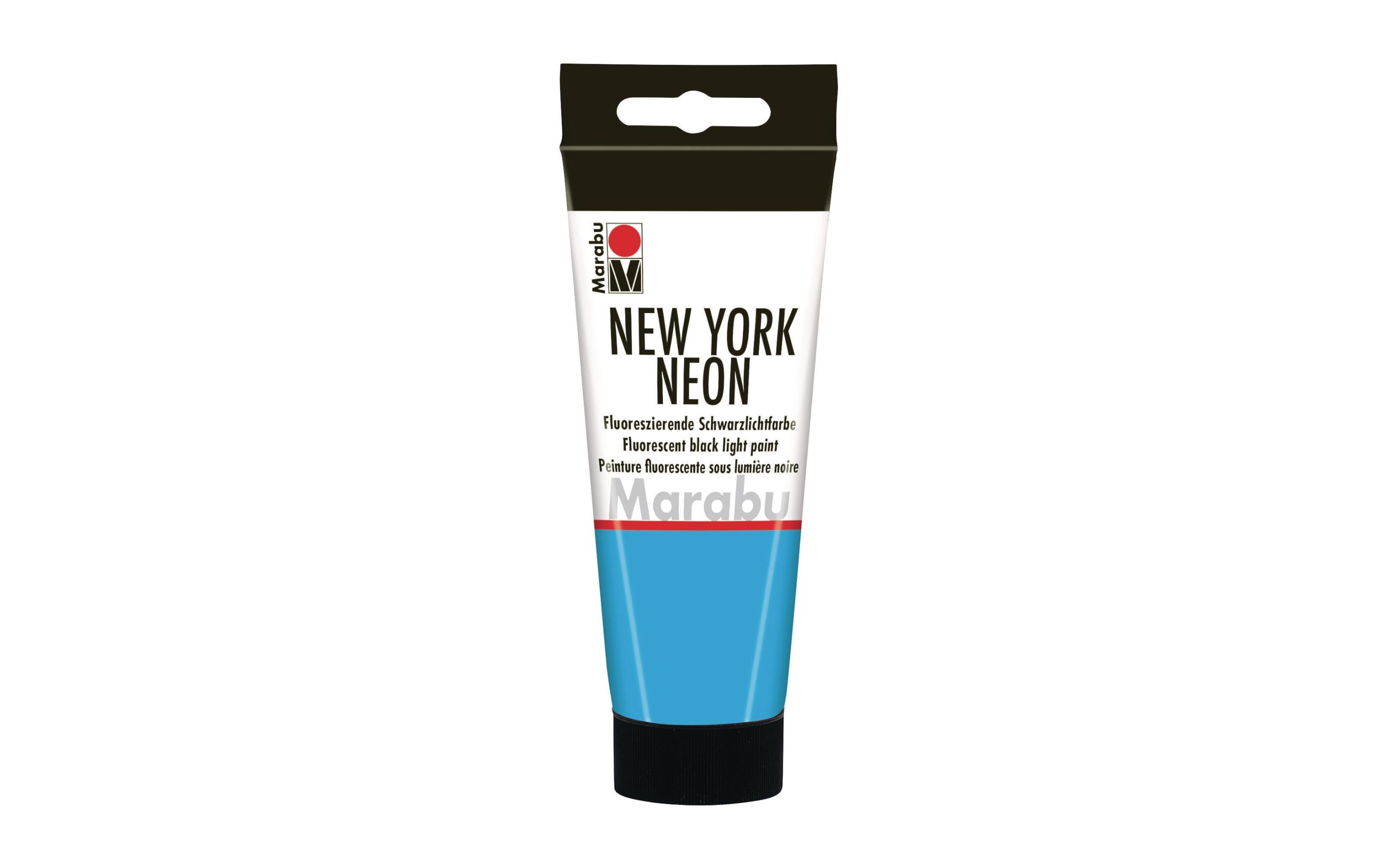 Marabu Schwarzlichtfarbe New York Neon 100 ml, blau