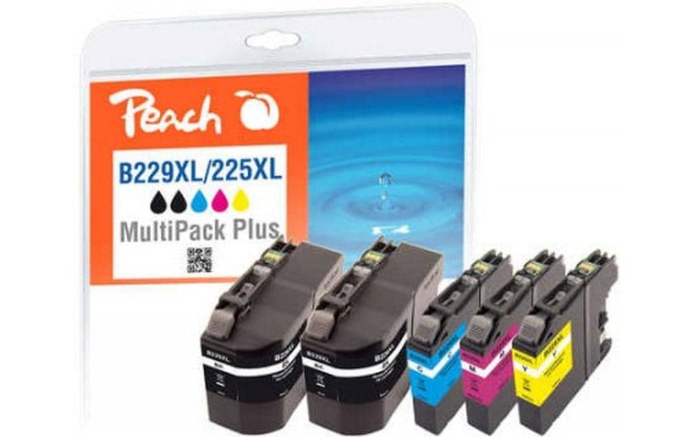 Peach Tinte Brother LC-229XL/225XL Multi+ 2x 53ml, 3x 15ml, 2x 2400 S. & 3x 1200S.