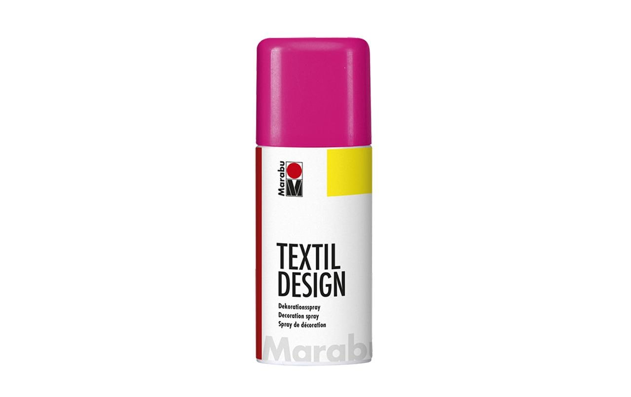 Marabu Dekorationsspray Textil Design 150 ml-Dose, Neonpink