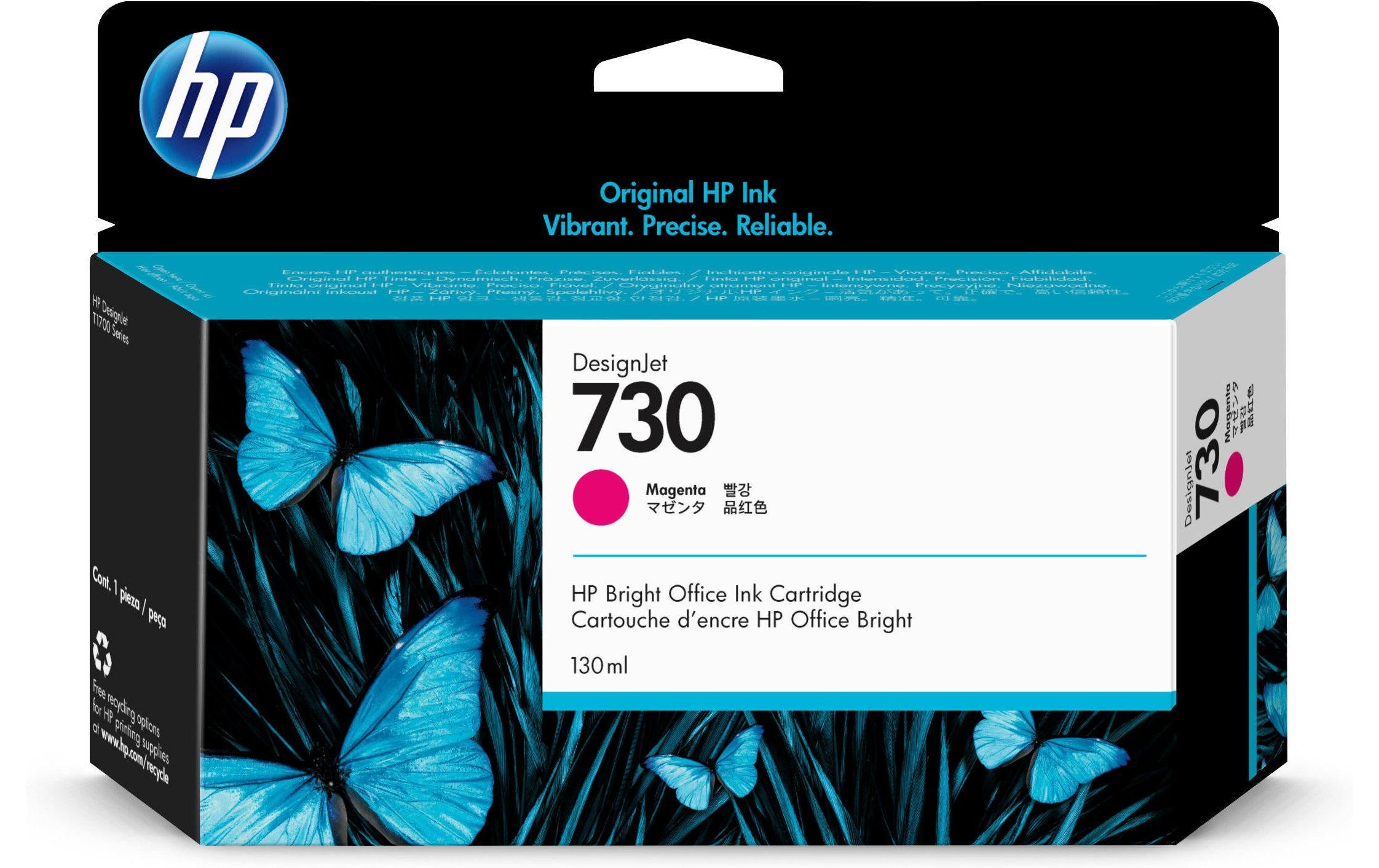 HP Tinte Nr. 730 - Magenta (P2V63A) Tintenvolumen 130 ml