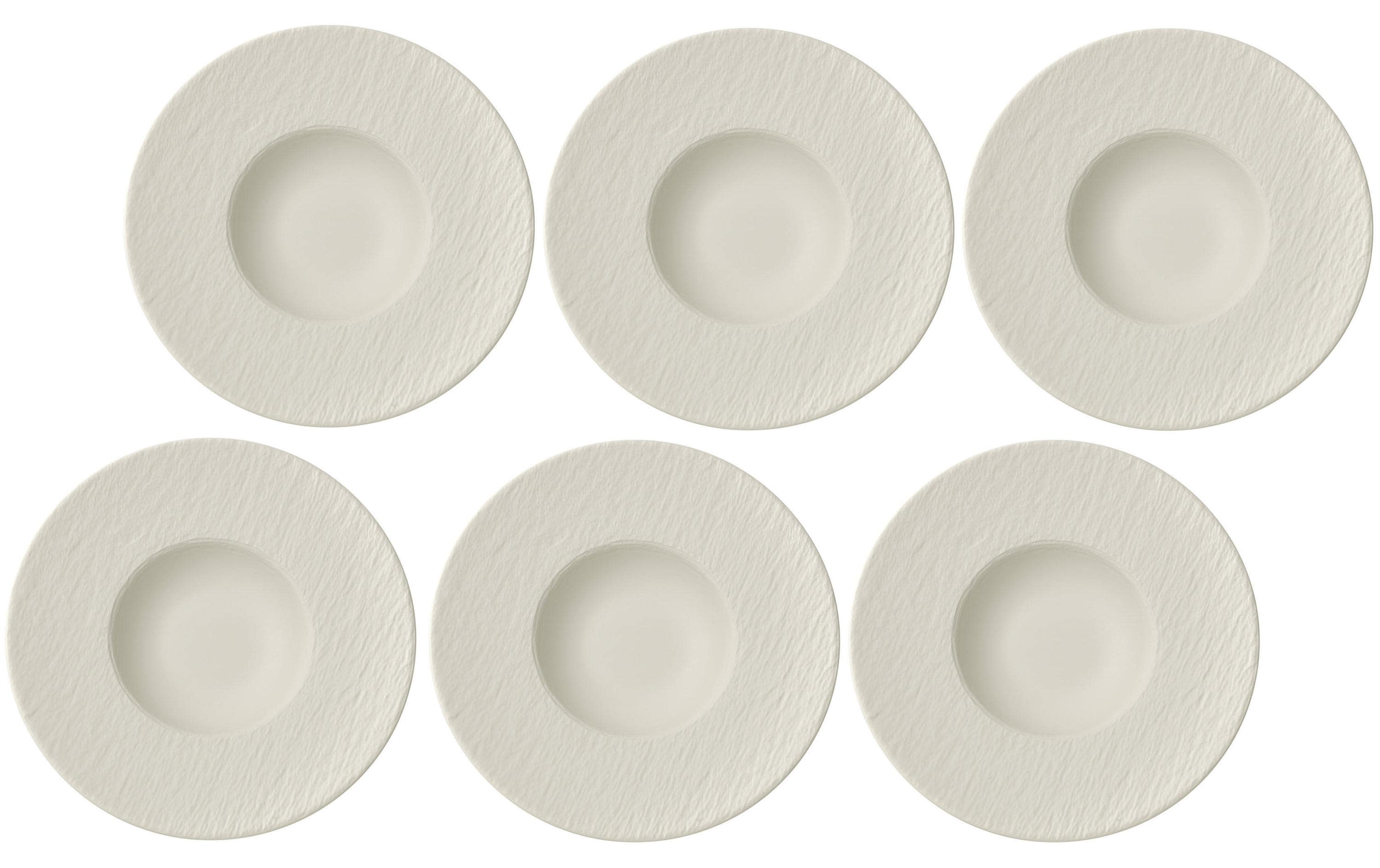 Villeroy & Boch Manufac. Rock Pastateller weiss, 6 Stück, 29cm