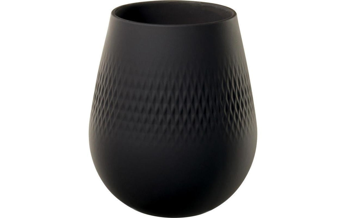 Villeroy & Boch Collier Noir Vase CarréNo2 12,5 x 12,5 x 14 cm