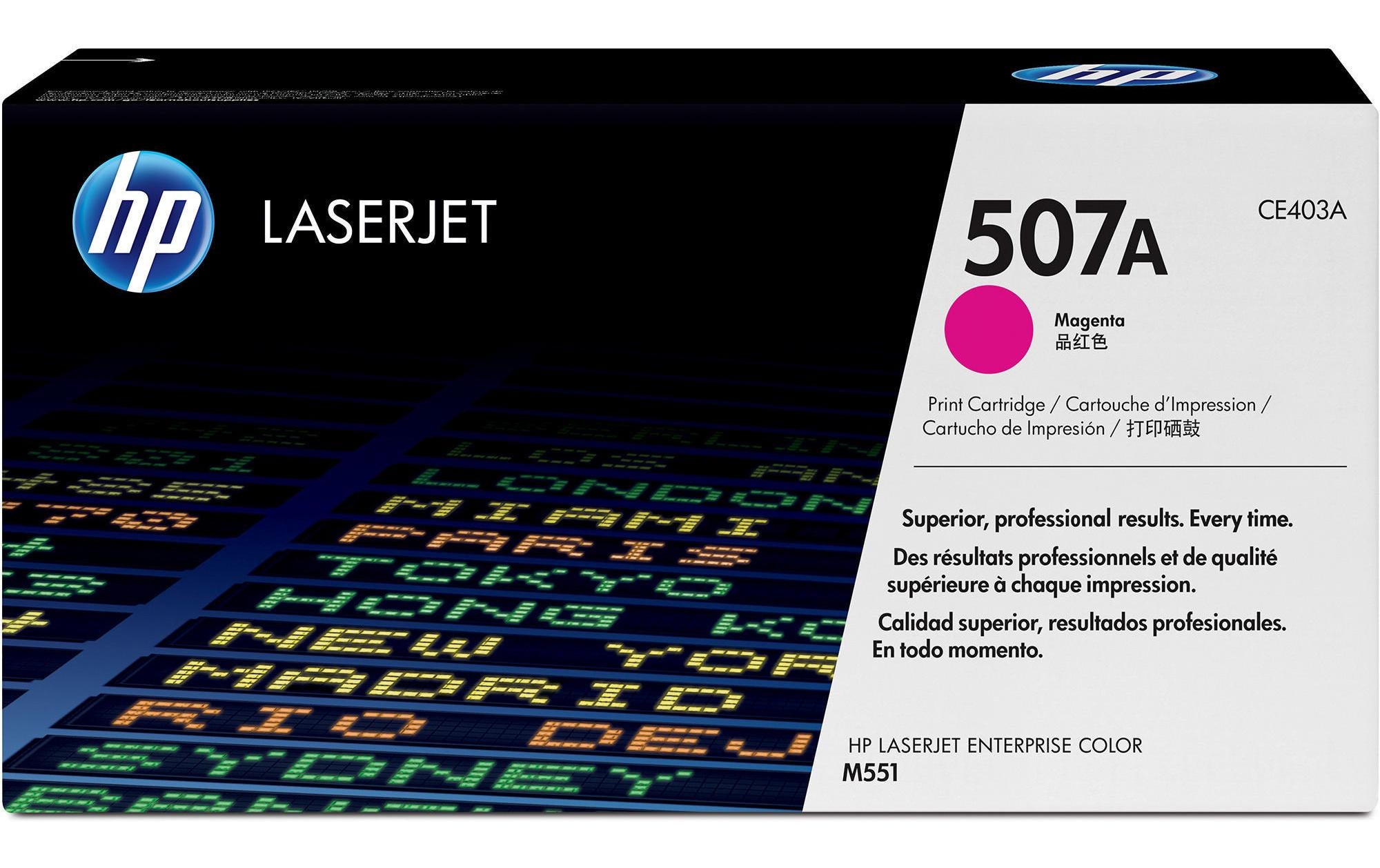 HP Toner 507A - Magenta (CE403A) Seitenkapazität ~ 6'000 Seiten