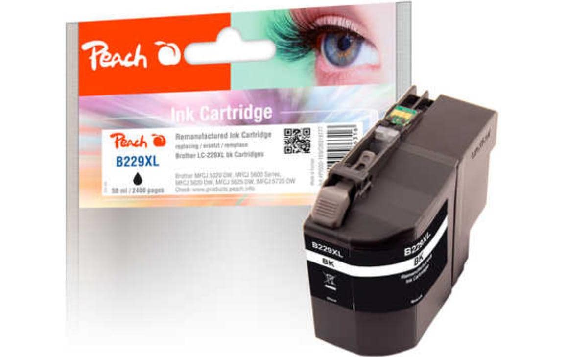 Peach Tinte Brother LC-229XL Sparpack 53ml, 2400 Seiten