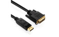 PureInstall, DisplayPort zu DVI Kabel, 5.0m Display Port zu DVI