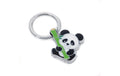 TROIKA Schlüsselanhänger Bamboo Panda chrom