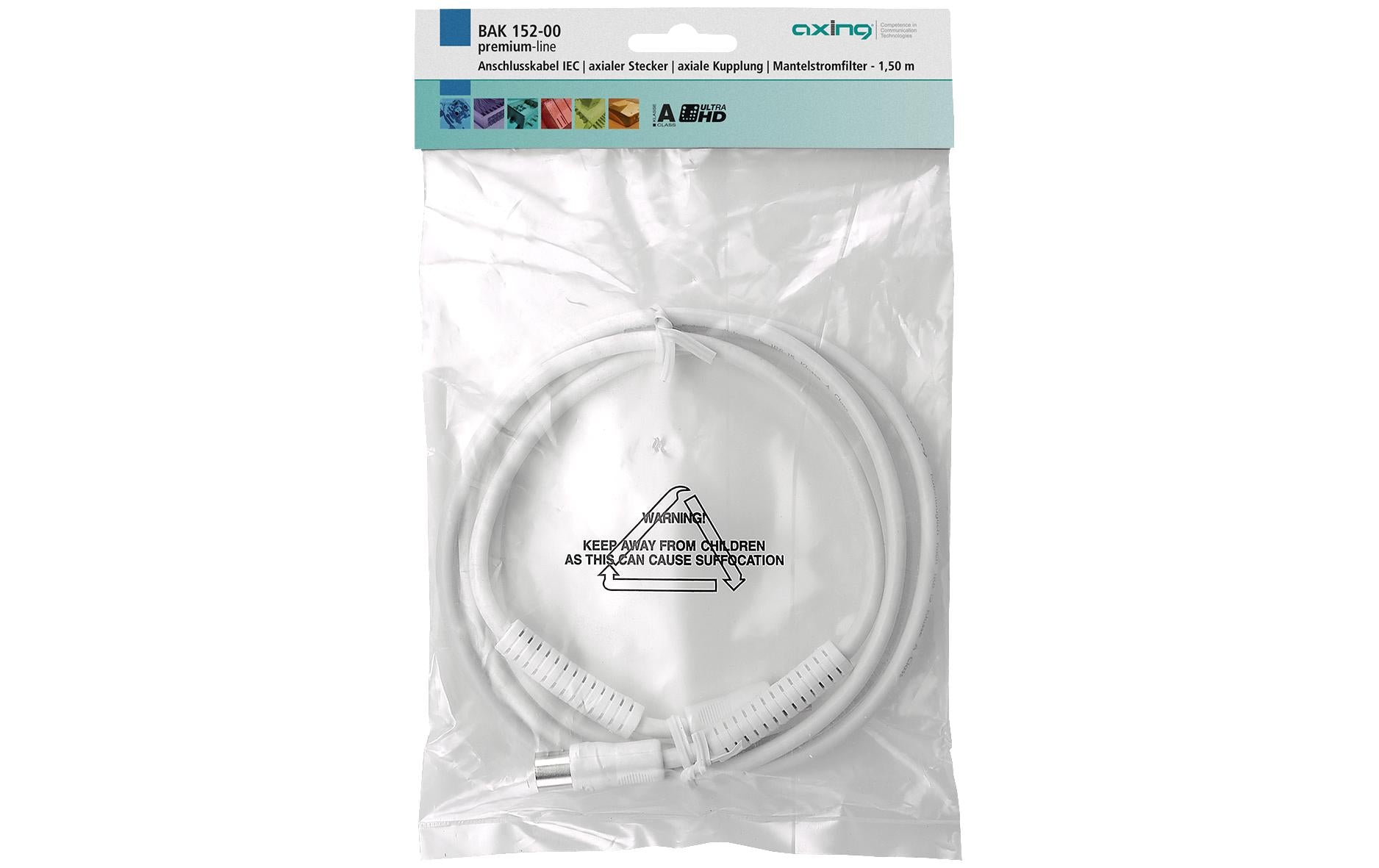 Axing BAK 992-00 Antennenkabel 10m, Koaxial, IEC, MF