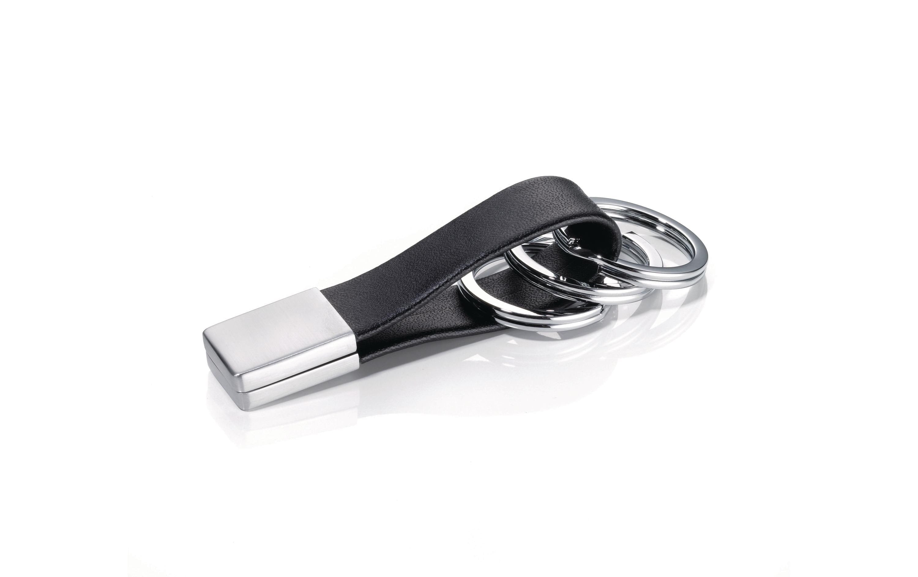 TROIKA Schlüsselanhänger Twister schwarz/silber