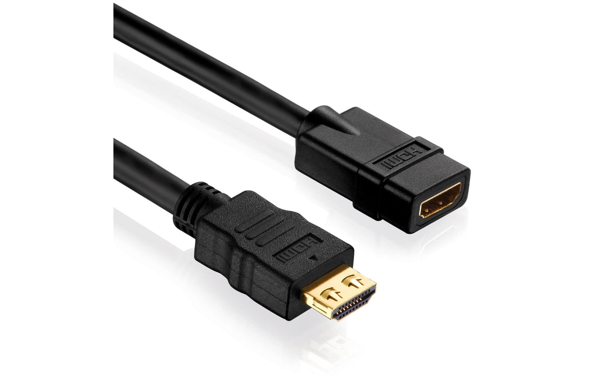 PureInstall, HDMI Verlängerungskabel, 0.50m Beidseitig konfektioniert Premium HDMI DIY