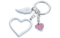 TROIKA Schlüsselanhänger Love in the Air silber glänzend