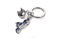 TROIKA Schlüsselanhänger Key Cruising blau/chrom glänzend