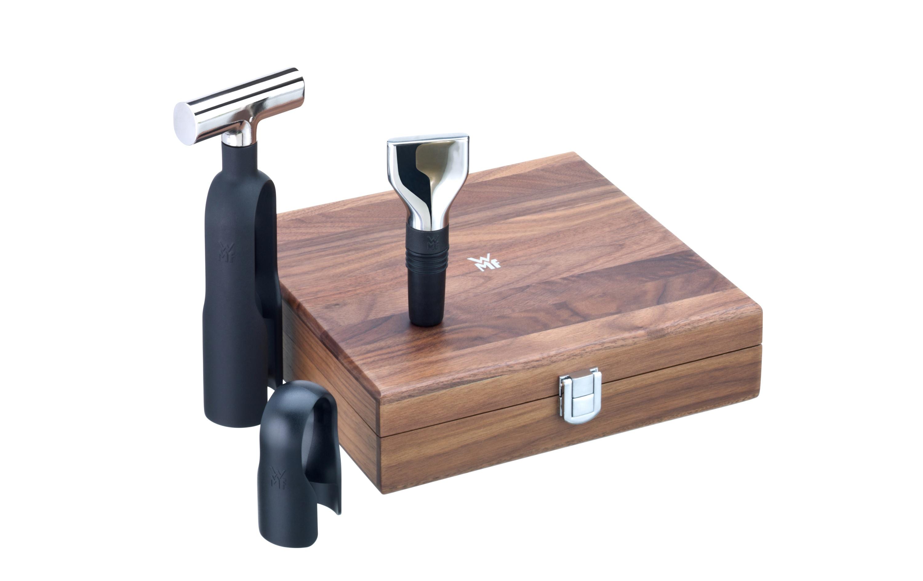 WMF Sommelier Set 3tlg. 3-teilig, Holzbox: Walnussholz FSC