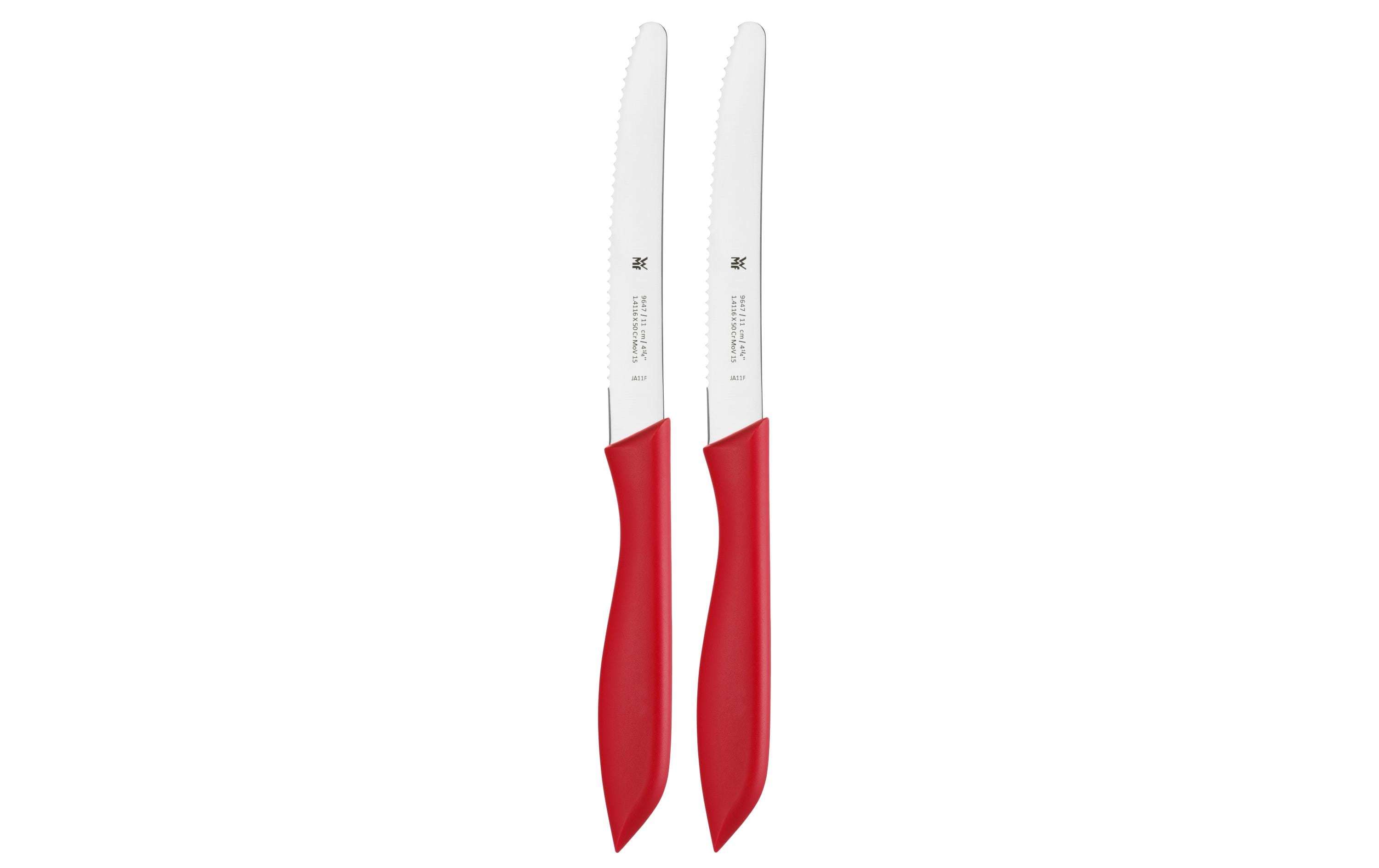 WMF Vespermesser SET 2TLG. ROT 2 Stück, Länge 23cm, Handwäsche