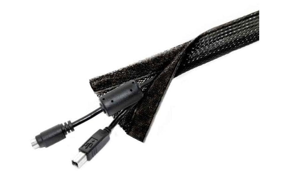 M Universal Cable Sock Velcro Black 10m M Universal Cable Sock Velcro Black 10m