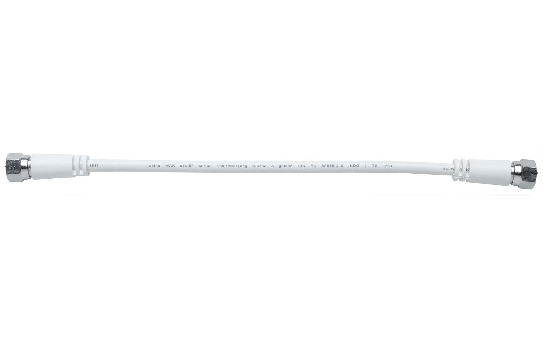 Axing MAK 50-80 F-Patch-Kabel, axiale Stecker, 0.50m